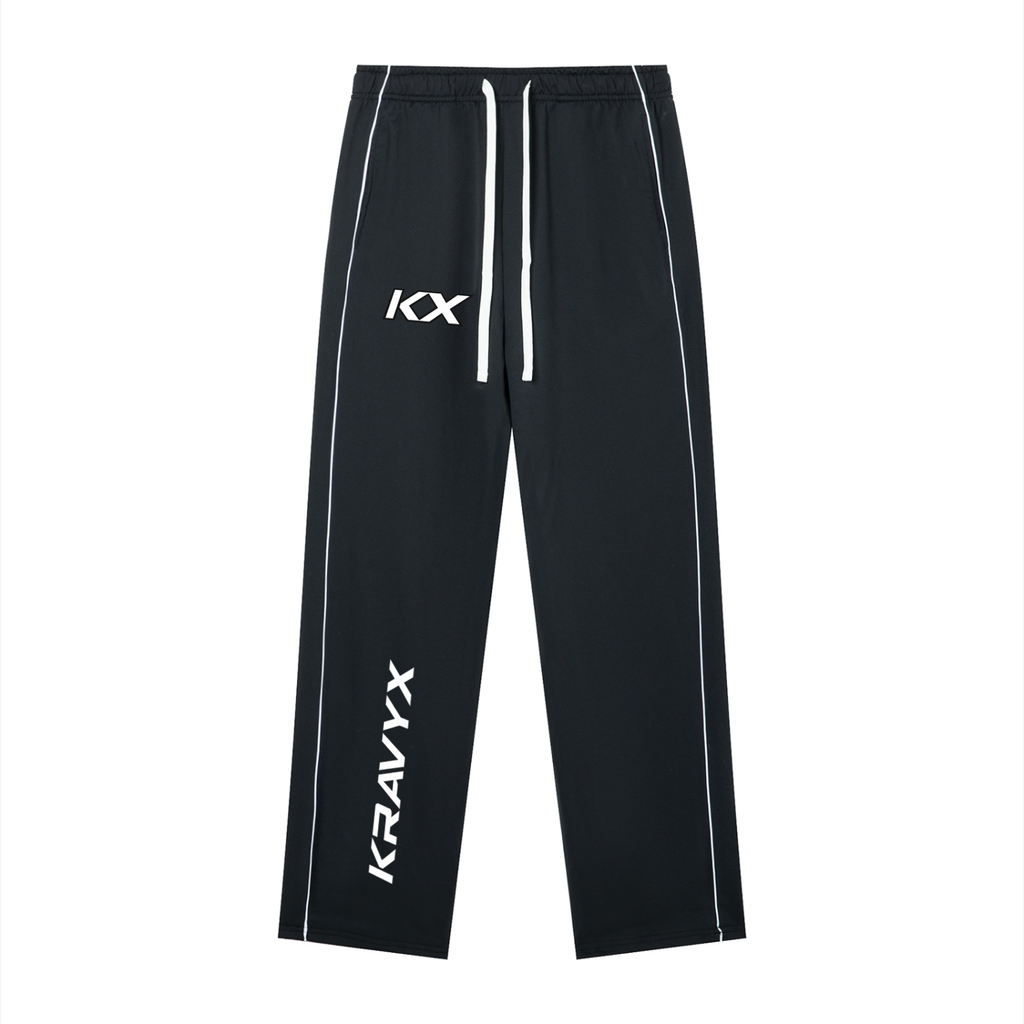 KRAVYX Men's Straight-Leg Performance Track Pants